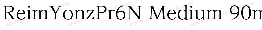 ReimYonzPr6N Medium 90ms RKSJ H字体转换